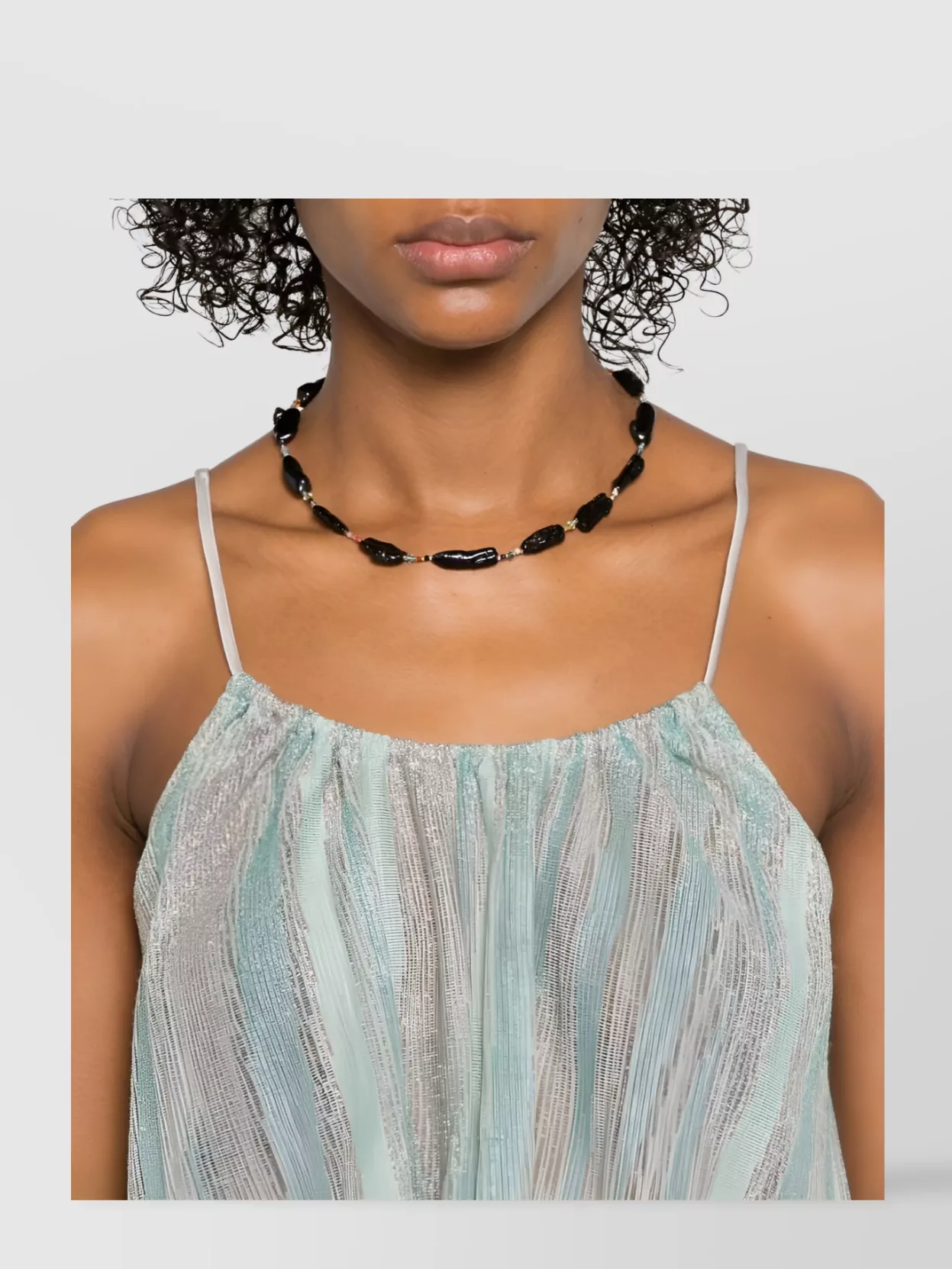Forte Forte Pleated Stripes Shimmering Top