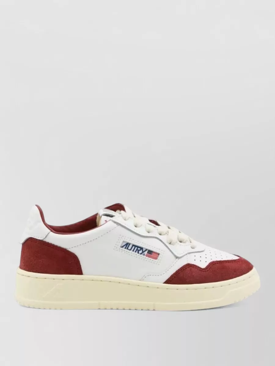 Autry leather low-top lace-up sneakers