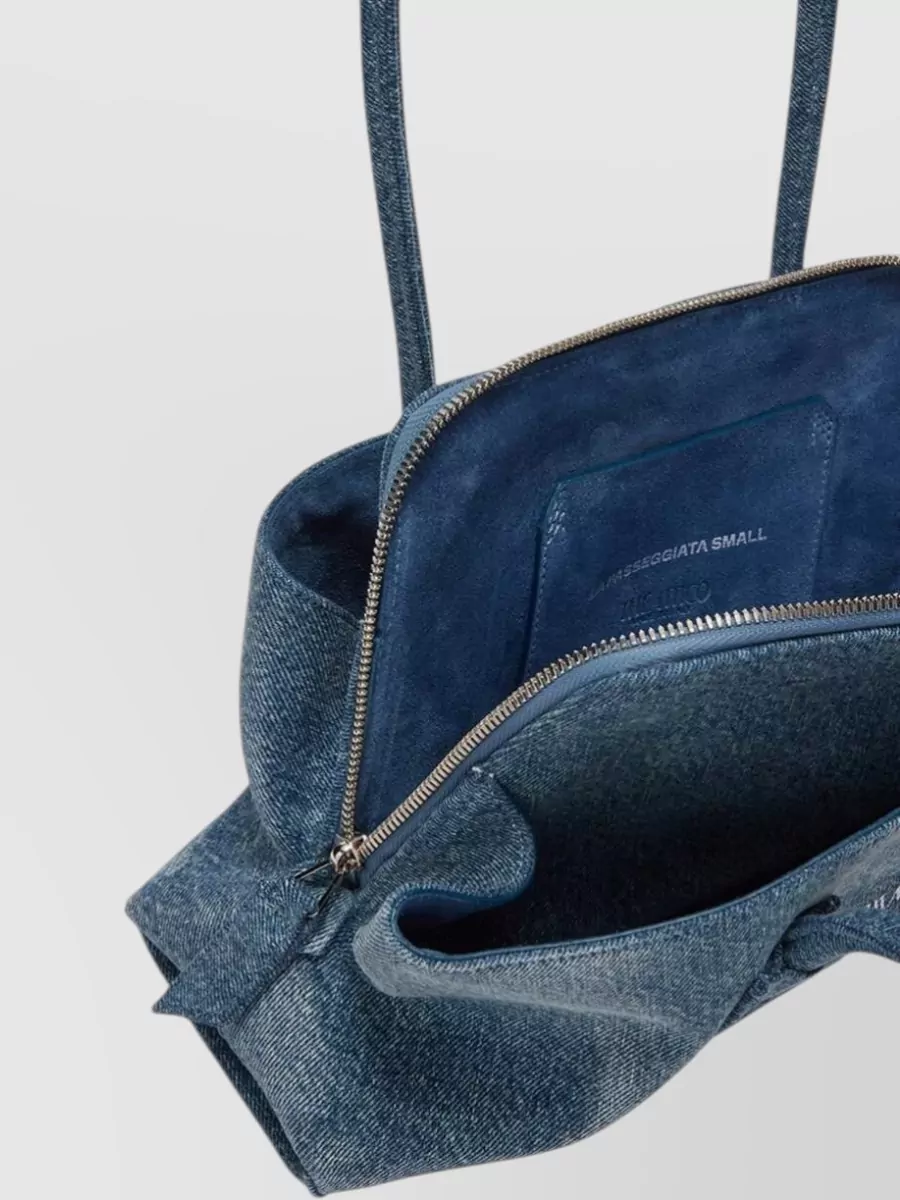 The Attico Small Denim Shoulder Bag