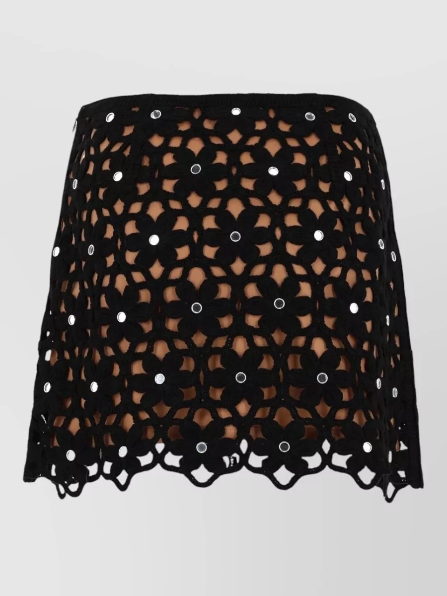 Michael Kors crochet floral skirt
