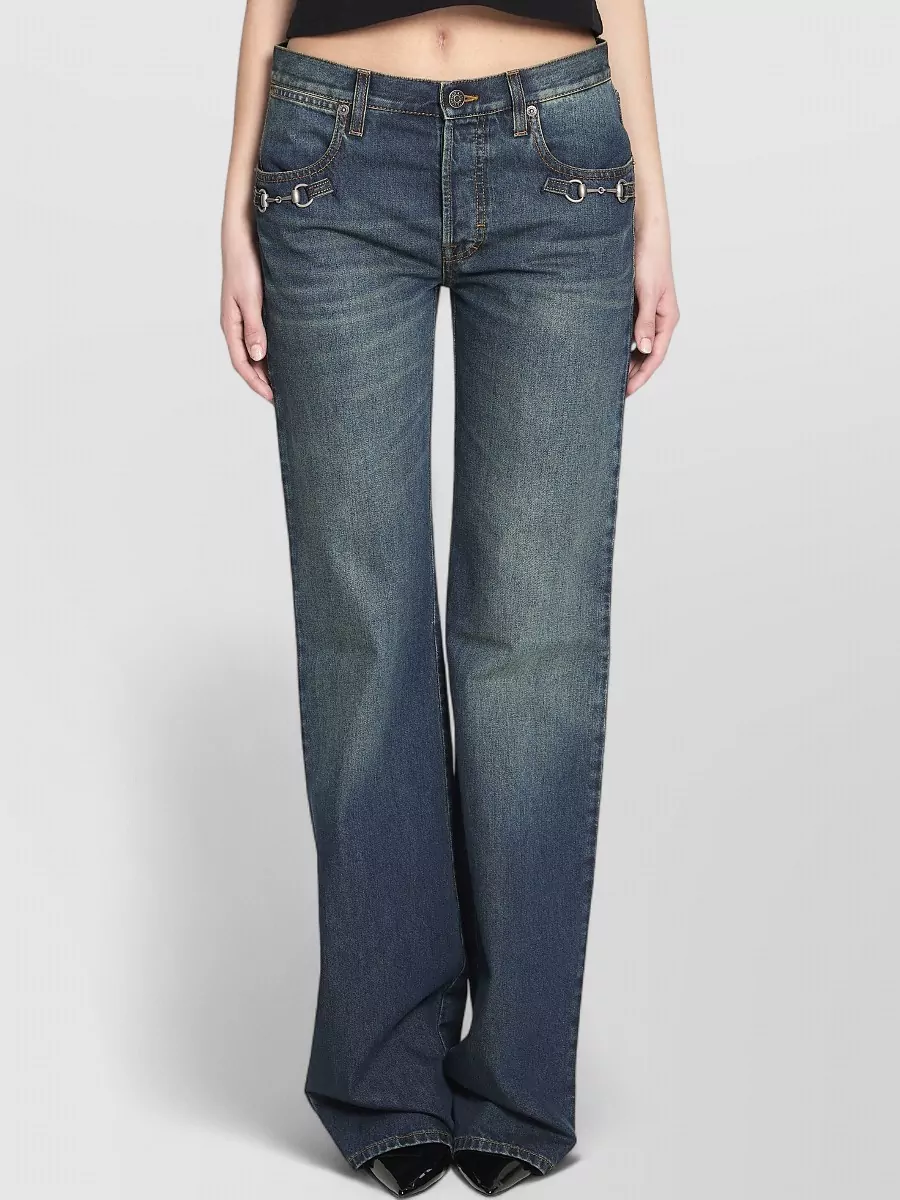 Gucci Denim low-rise bootcut jeans