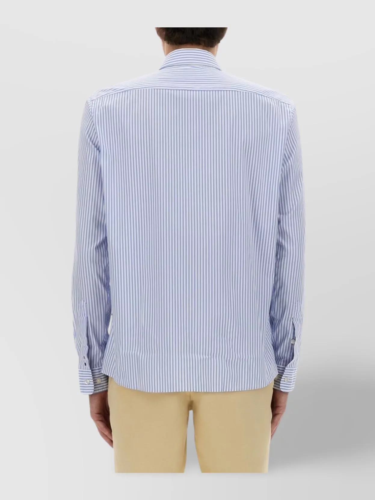 Boss Striped Button-Down Collar Cuffed Shirt