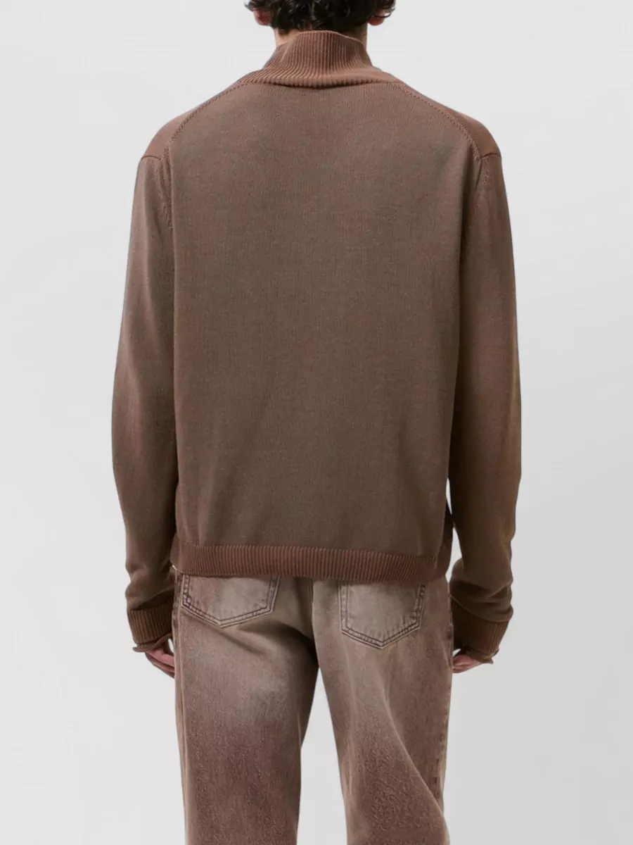 Our Legacy High Collar Knit Cardigan Long Sleeves