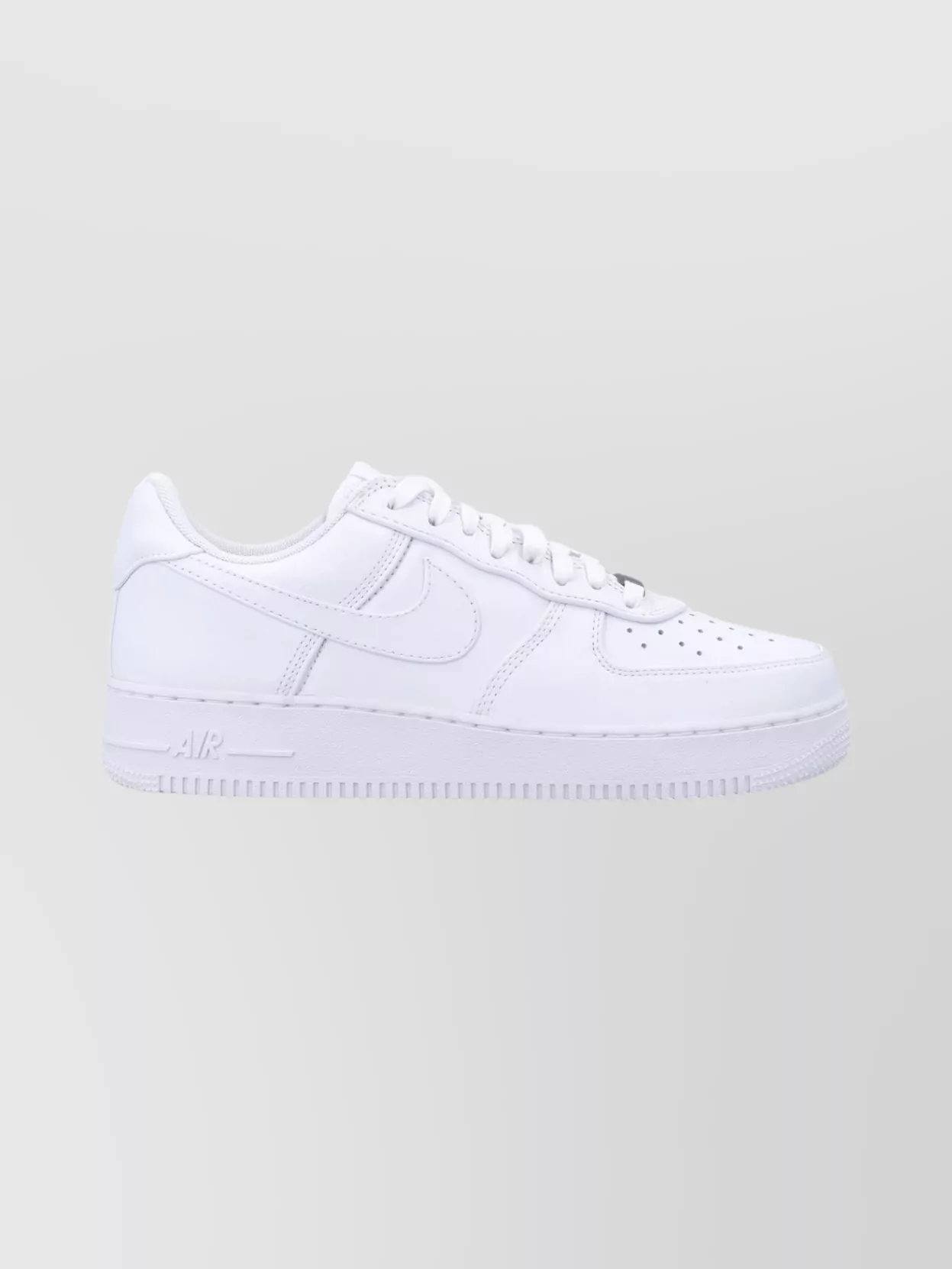 Nike Low Top Leather Sneakers With Padded Collar