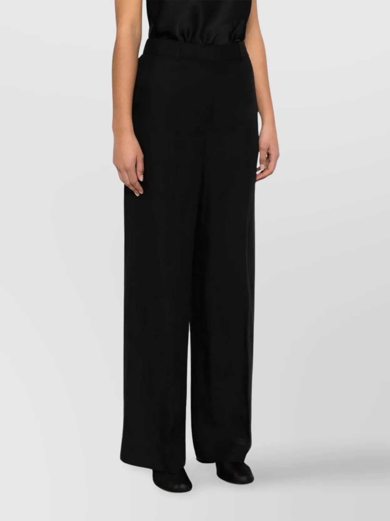 Calvin Klein Wide Leg Linen Blend Trousers