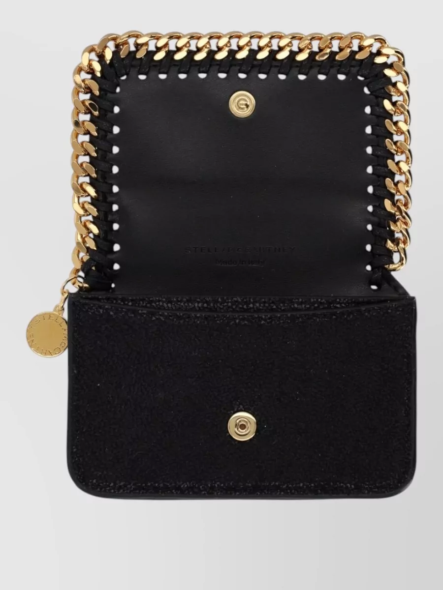Stella Mccartney Chain Trim Compact Purse And Cardholder