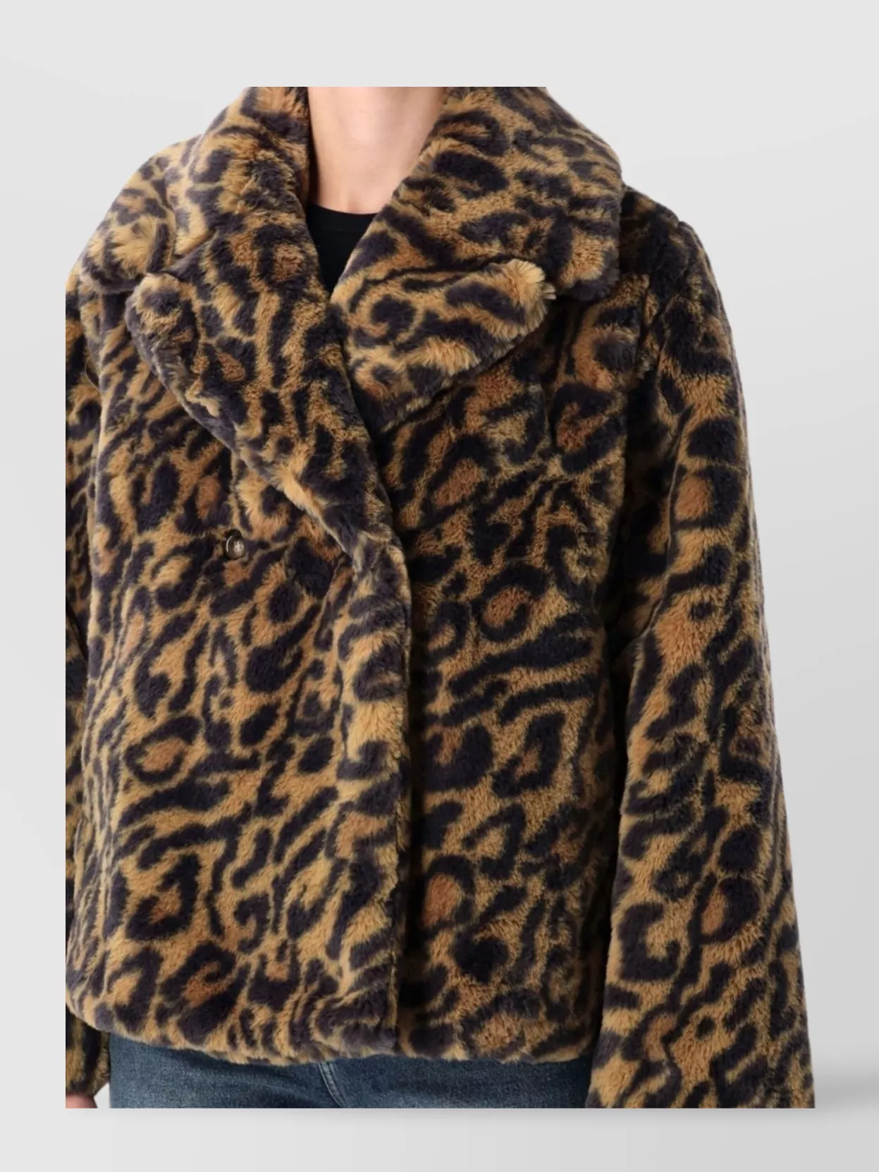 Apc A.p.c. Leopard-print Faux Fur Johanna Coat A.p.c In Brown
