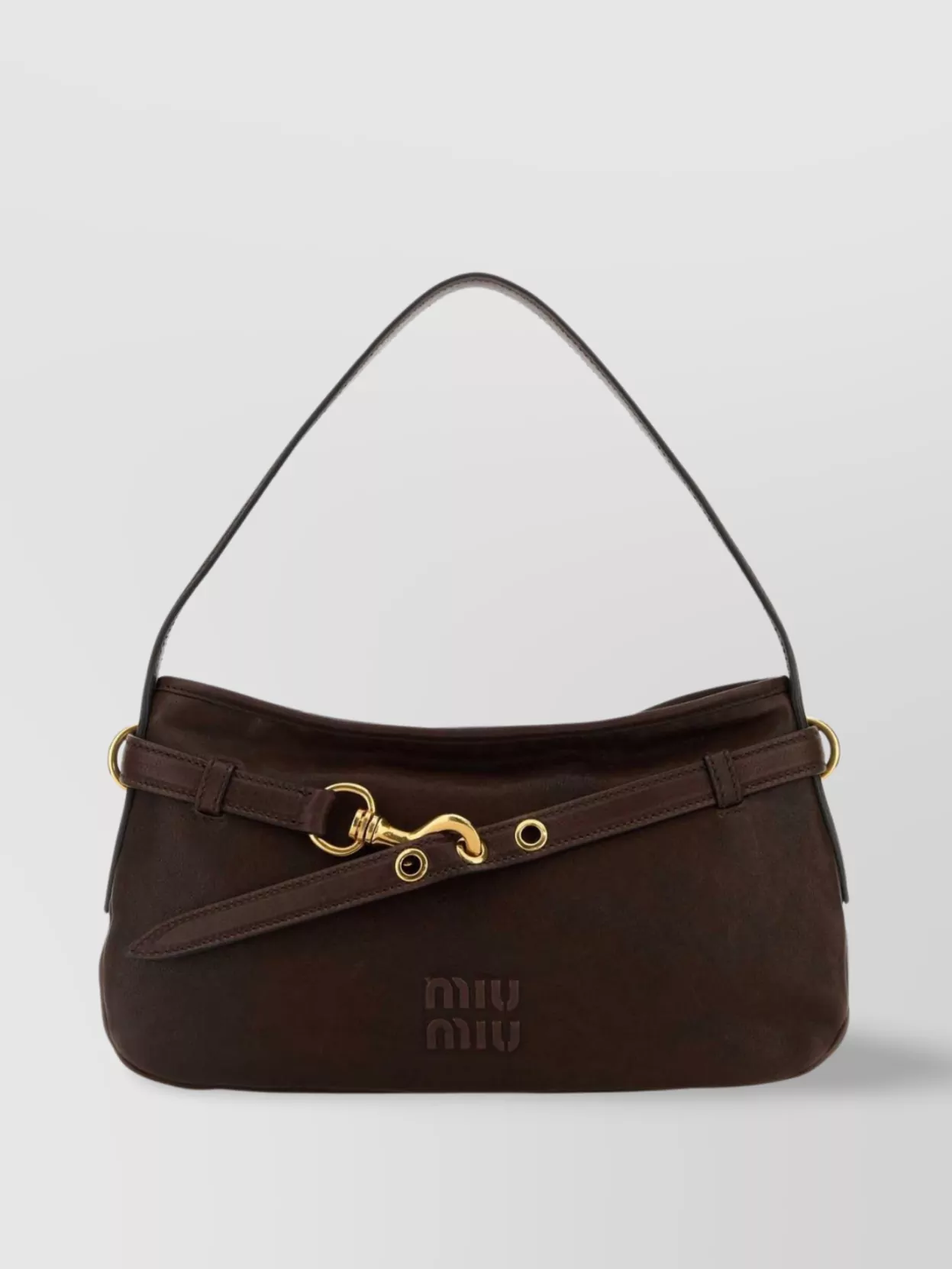 ショルダーバッグ・ポシェット Miu Miu Brown Nappa Leather Avenue Shoulder Bag Miu Miu Miu Miu Brown Nappa Leather Avenue Shoulder Bag