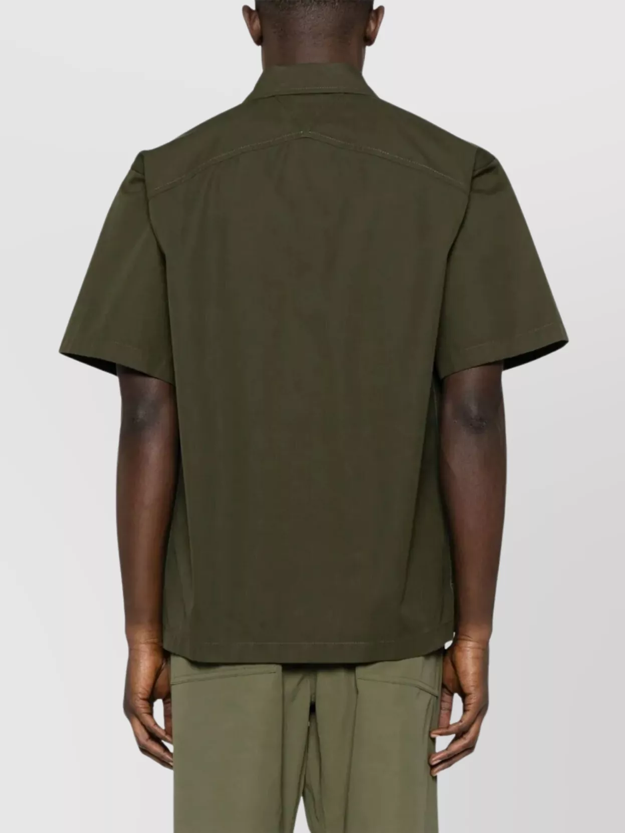 Bottega Veneta Light Cotton Twill Short Sleeved Shirt