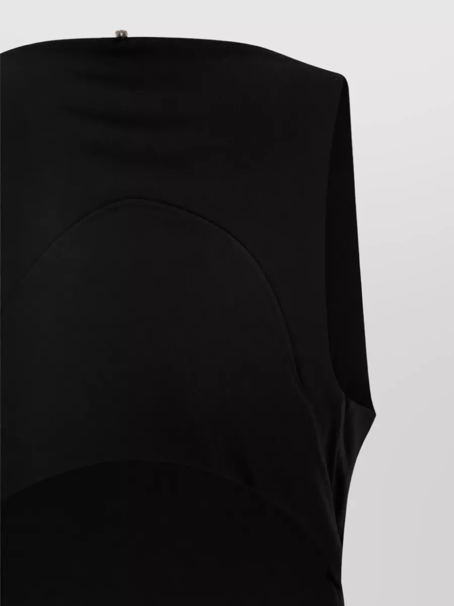 Sportmax Stretch Jersey Maxi Dress With Back Cutout