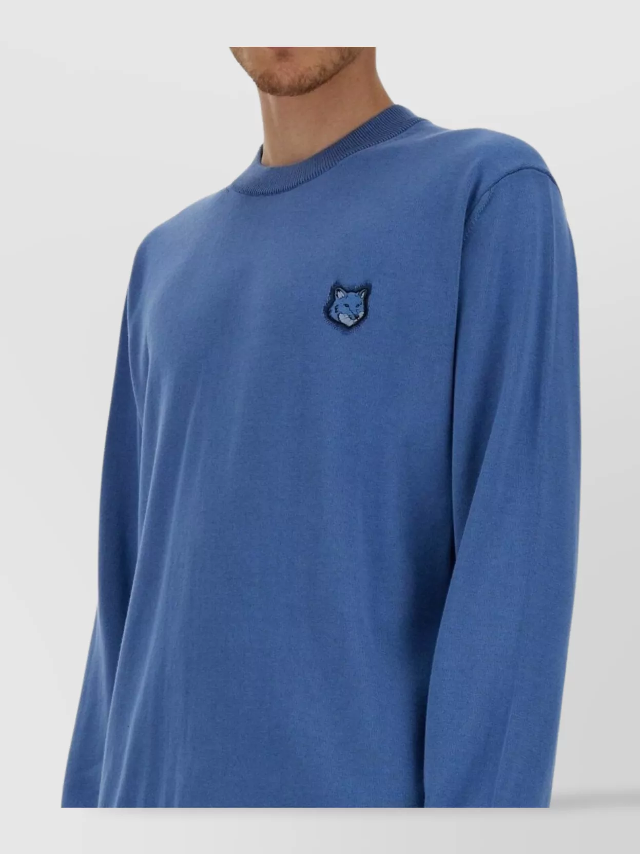 Maison Kitsuné Signature Fox-motif Knitted Jumper