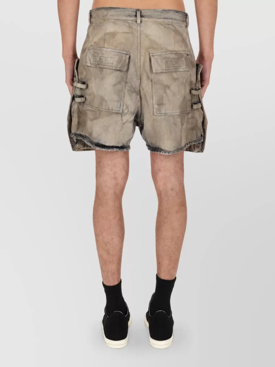 Rick Owens Drkshdw Cotton Cargo Shorts