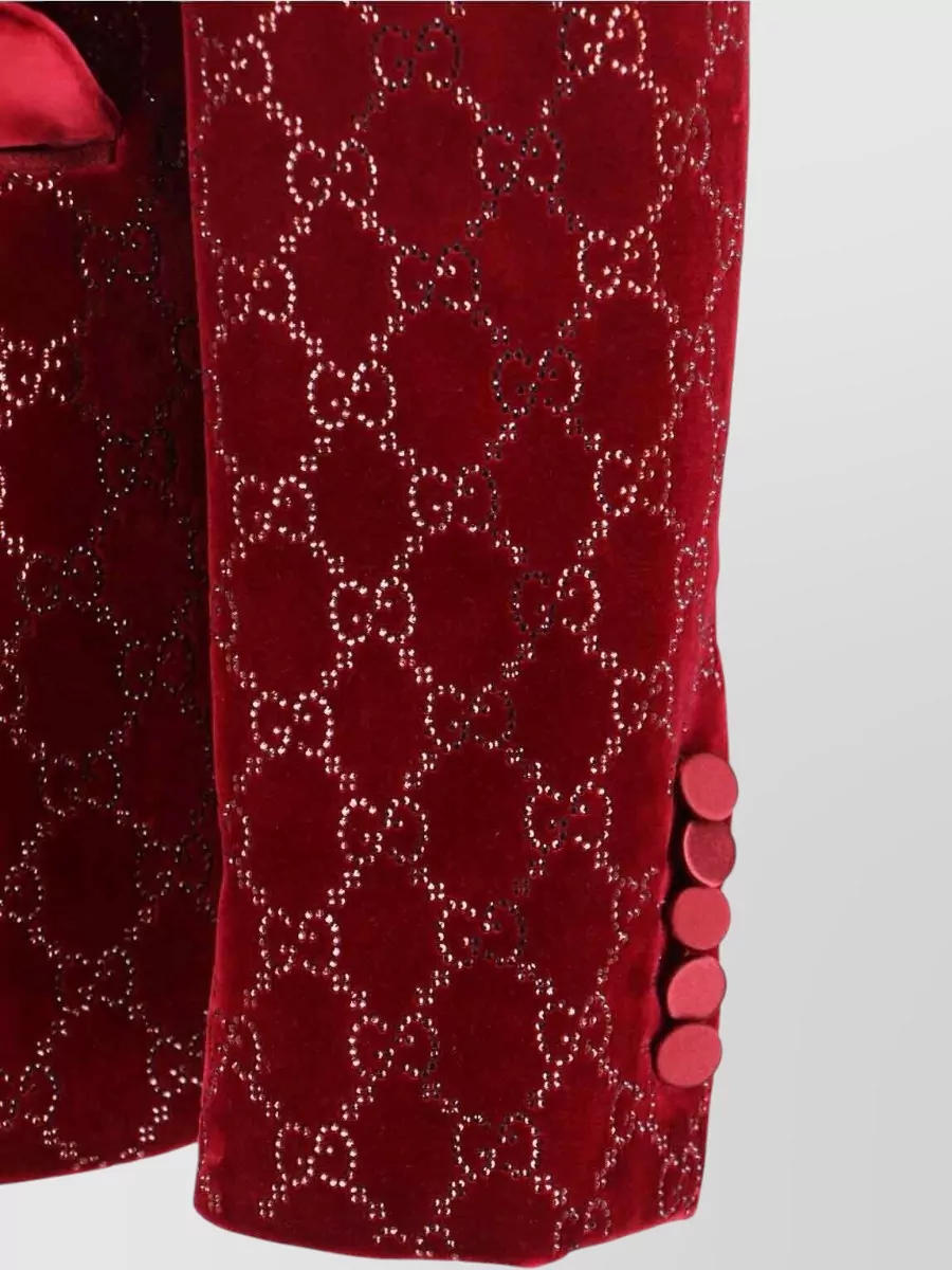 Gucci Crystal-Embellished Velvet Blazer