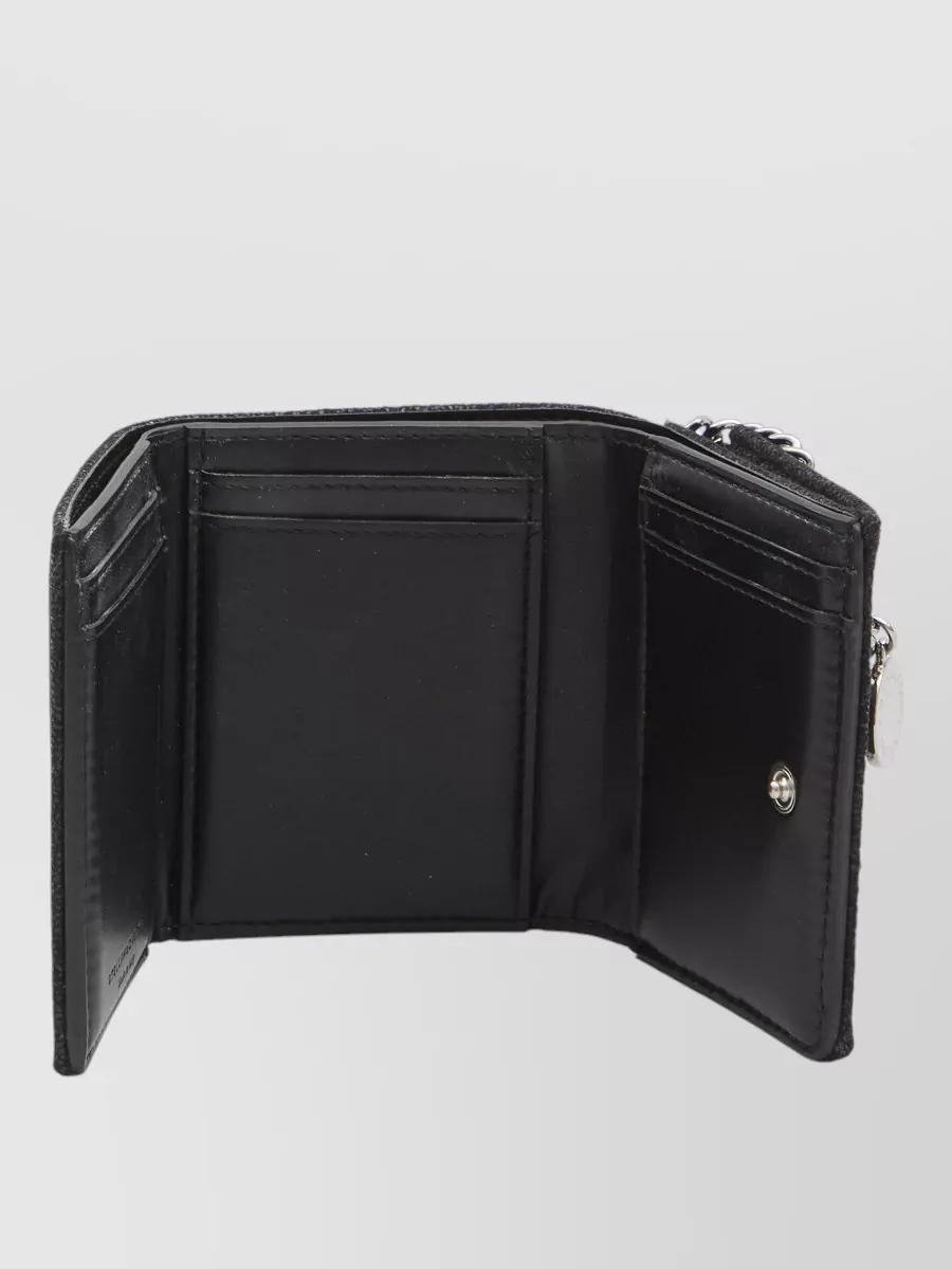 Stella Mccartney Falabella Compact Trifold Wallet Chain Detail