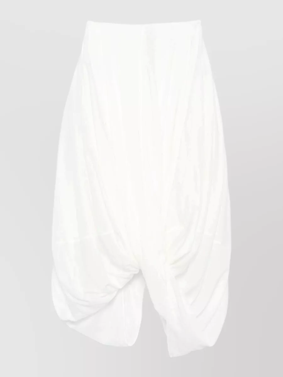 Totême draped high-rise asymmetric maxi skirt