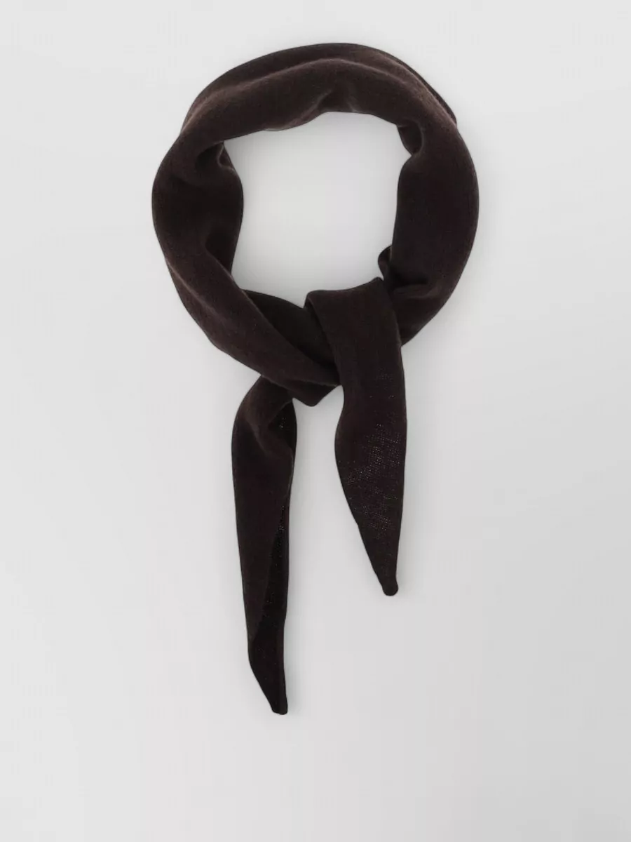 Alysi cashmere merino wool knit triangle scarf