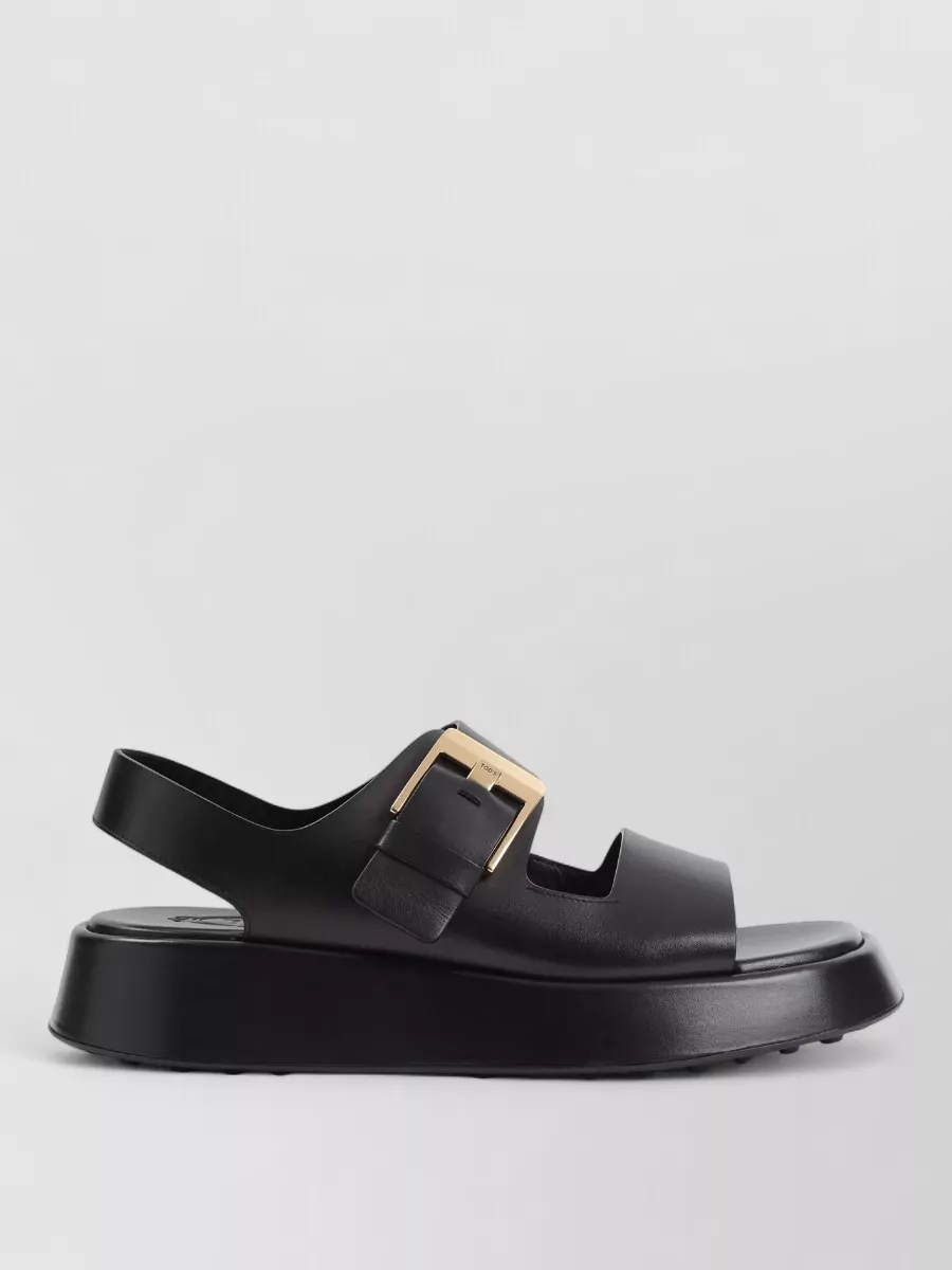 Tod's Sandals Flat Sole Open Toe Platform Slingback