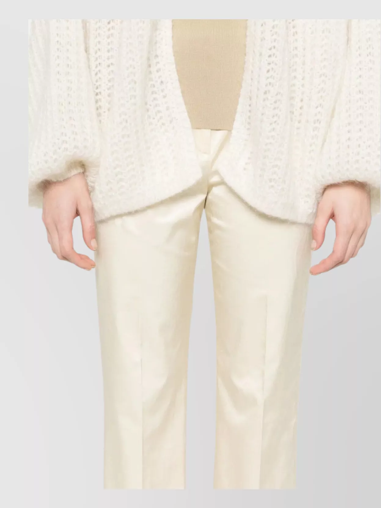 Totême Toteme Straight Cropped Trousers