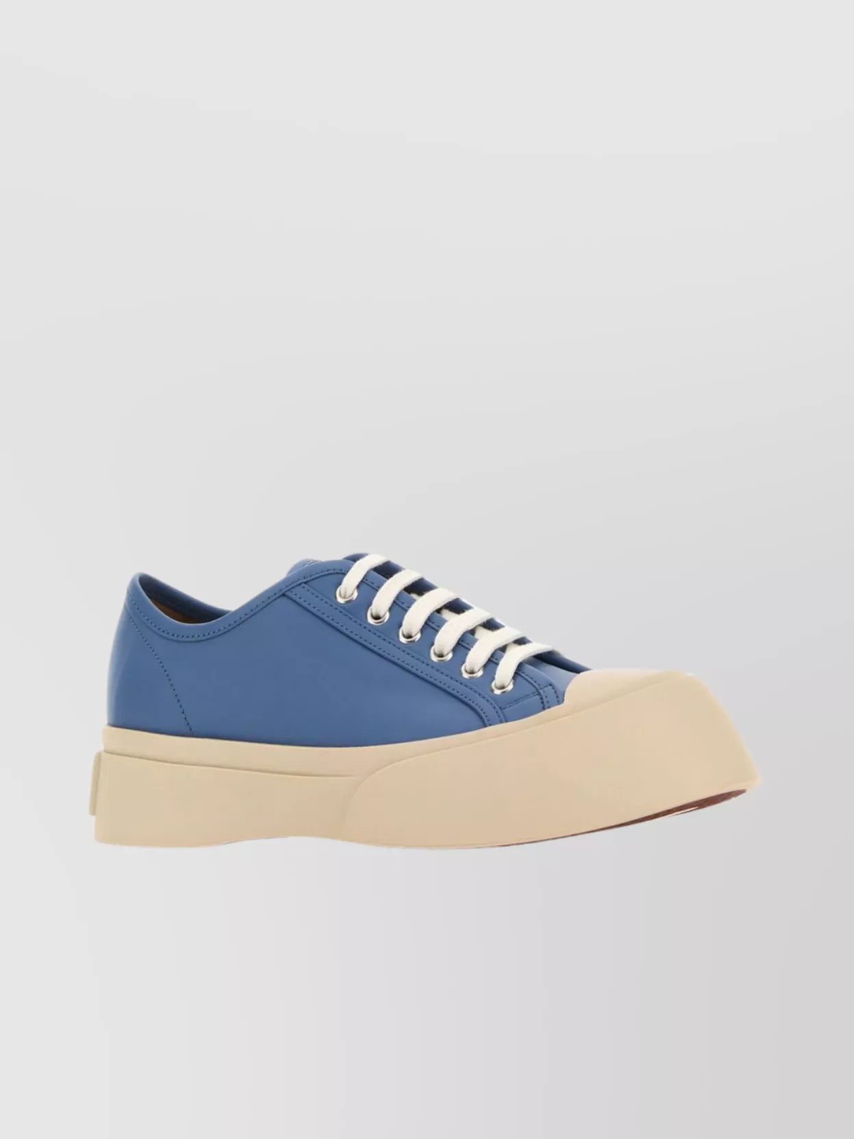 Shop Marni Oversize Sole Leather Sneakers