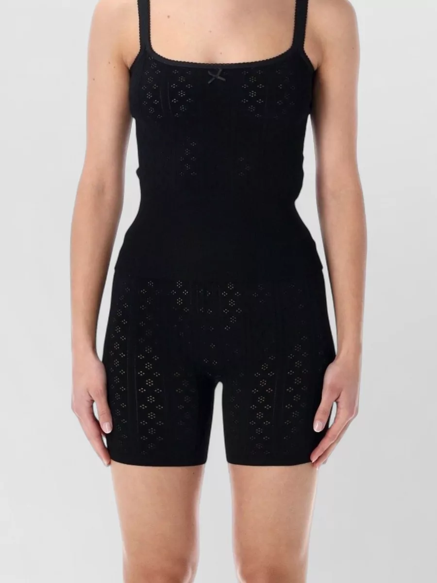 JW Anderson pointelle knit fitted cami top