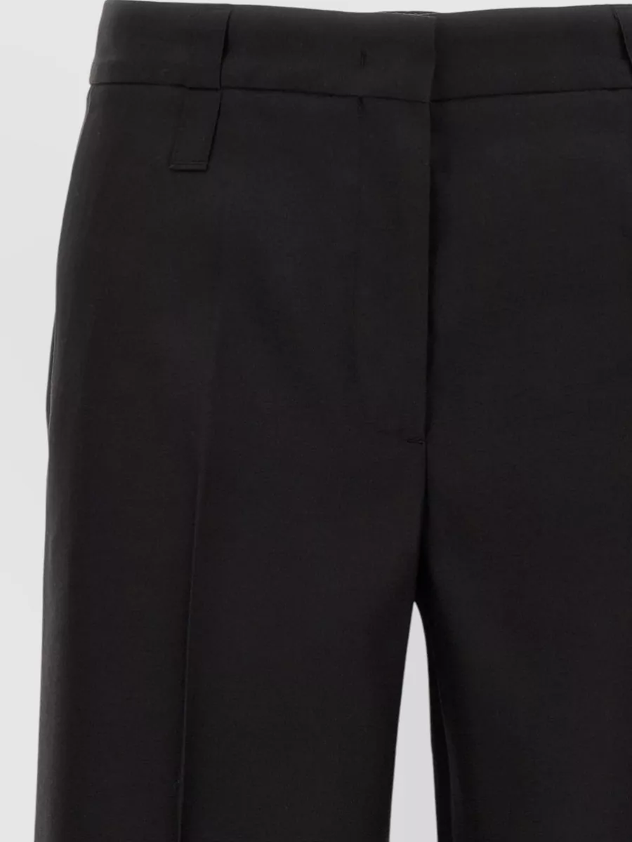 Cellar Door Wool Silk Wide-Leg Trousers