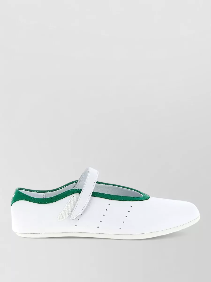 Adidas Originals Leather Logo-Print Mary Jane Slip-On Sneakers