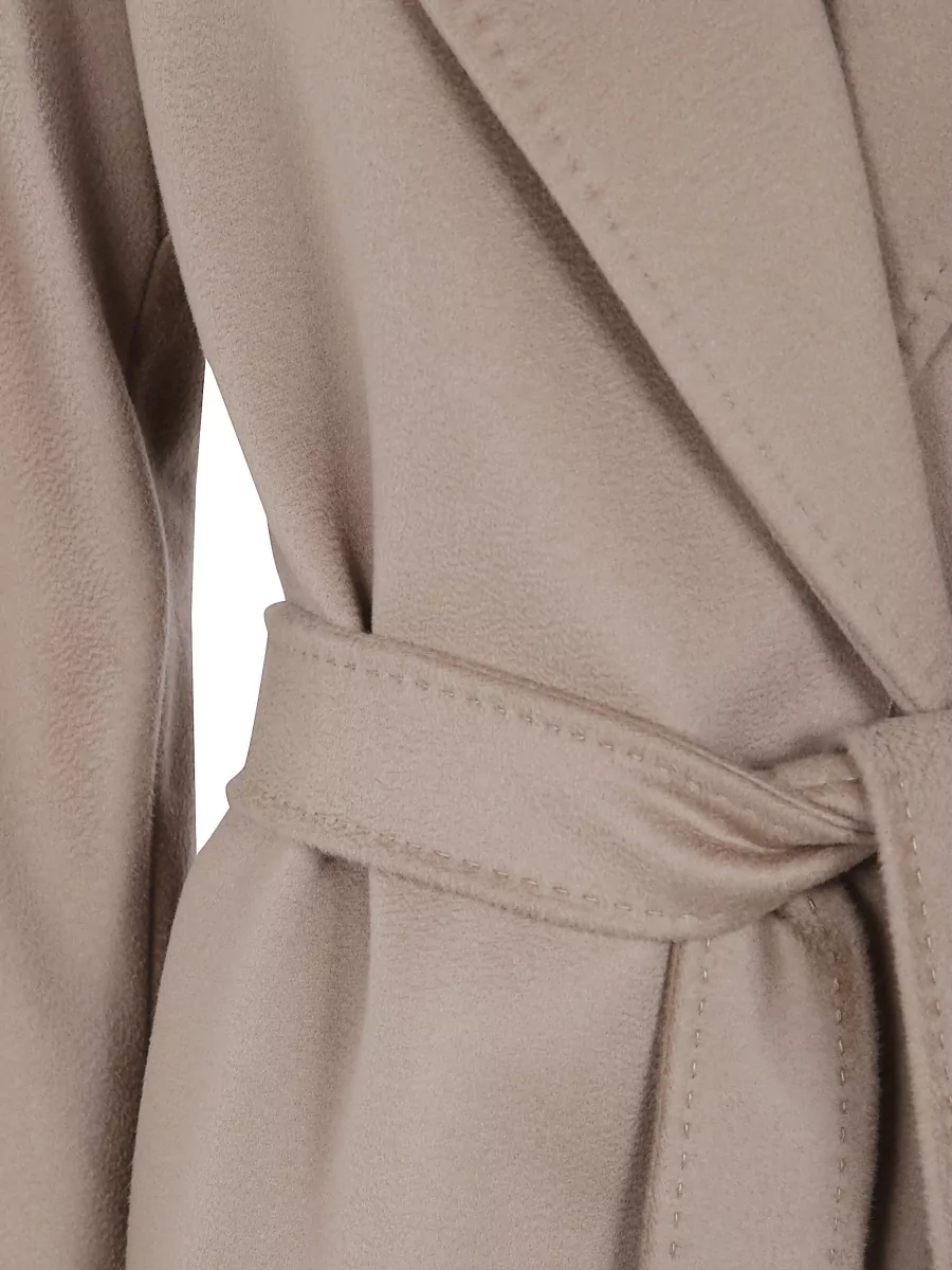 S Max Mara Virgin Wool Belted Coat