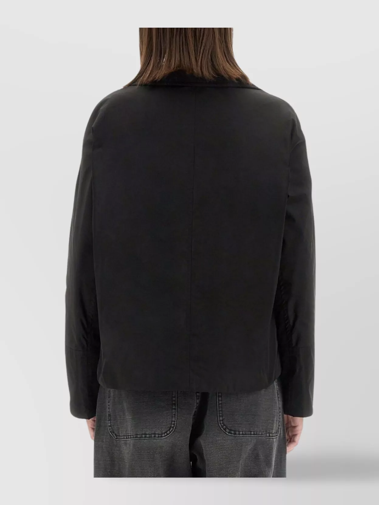Aspesi Jacket With Front Pockets And Notched Lapels In Gray