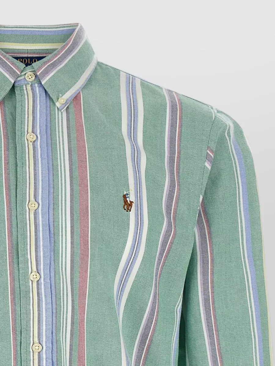 Polo Ralph Lauren Oxford Striped Shirt Button Down Collar