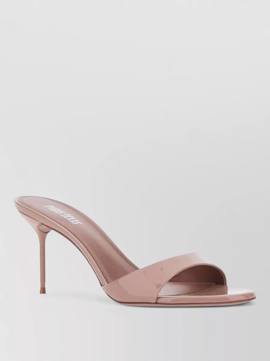 Paris Texas patent leather heeled mules