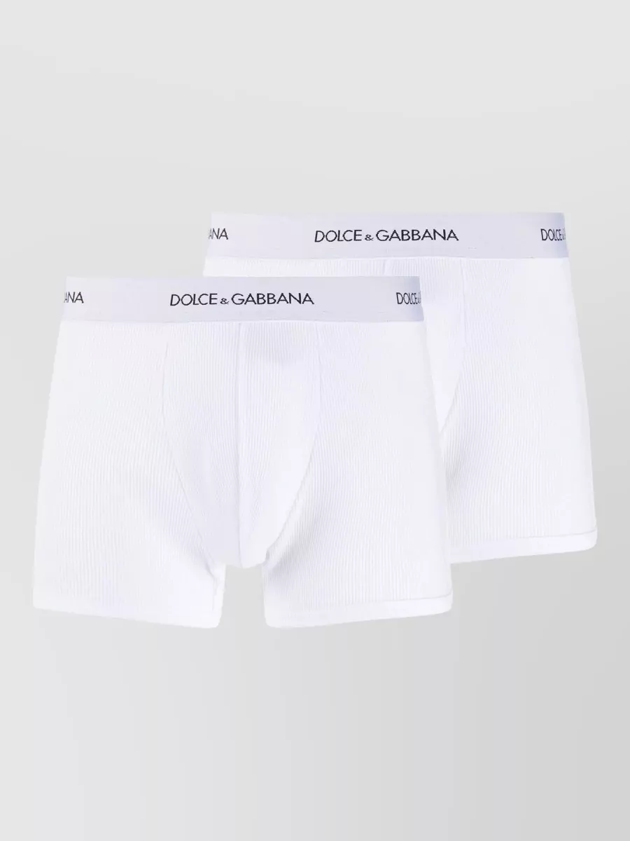 Dolce & Gabbana Underwear Ribbed Texture Elastic Waistband Design