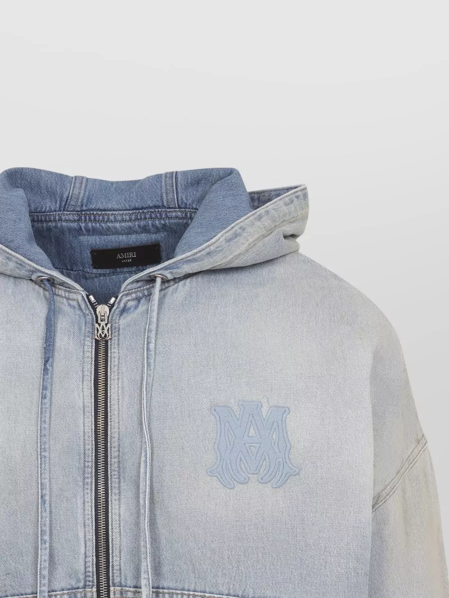 Amiri Denim Zip Hoodie