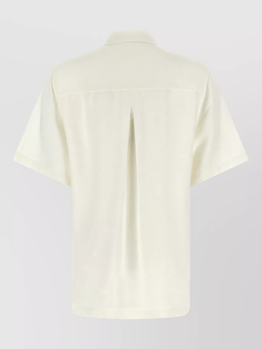 Totême Wool Blend Short Sleeve Polo Shirt