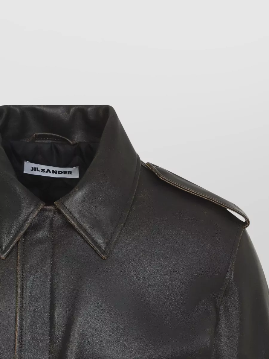 Jil Sander Leather Blouson
