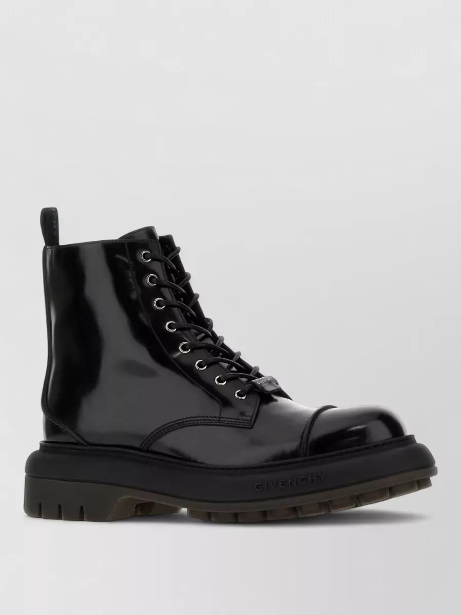 Givenchy leather cargo ankle boots
