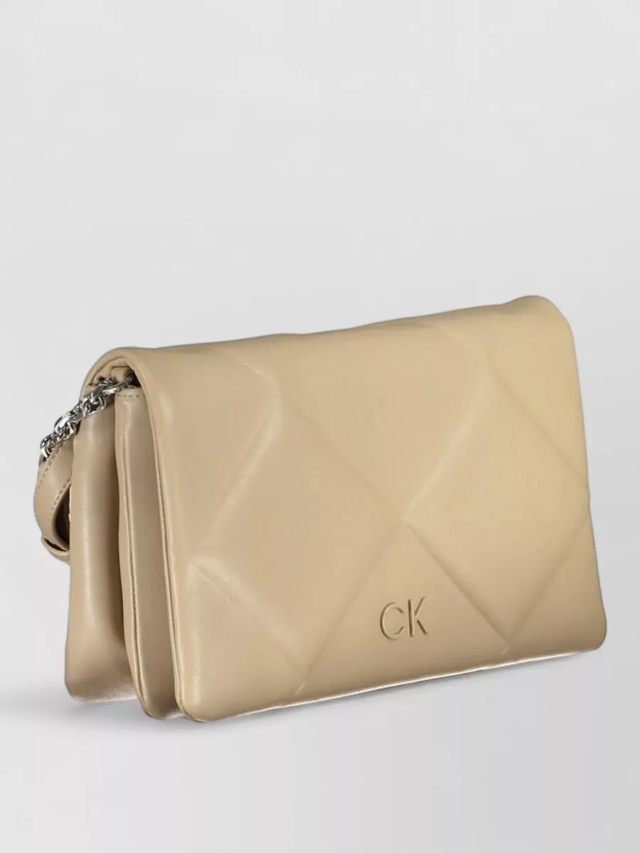 Calvin Klein quilted clutch bag