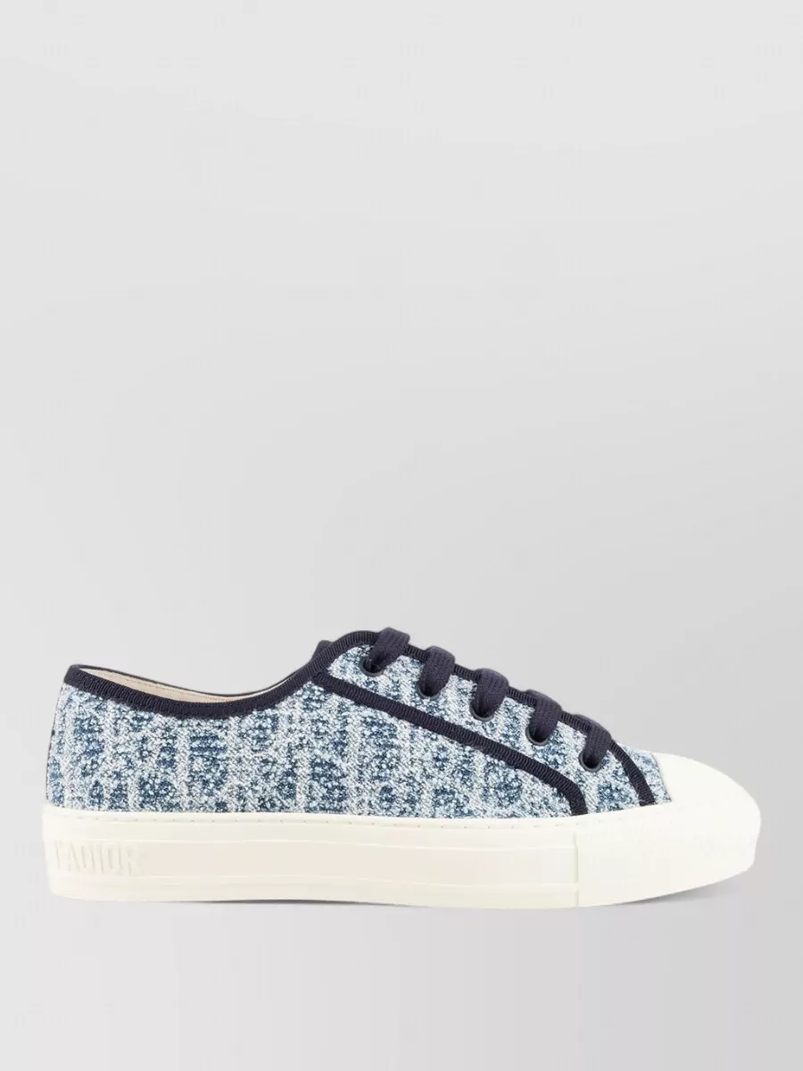 Christian Dior Leather Lace-Up Sneakers