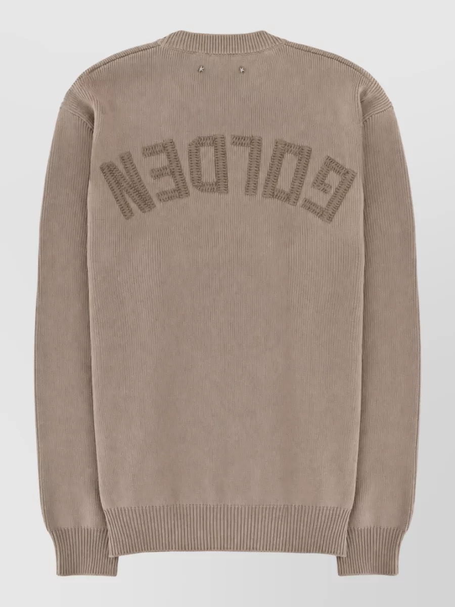 Golden Goose Cotton Crew Neck Long Sleeve Sweater