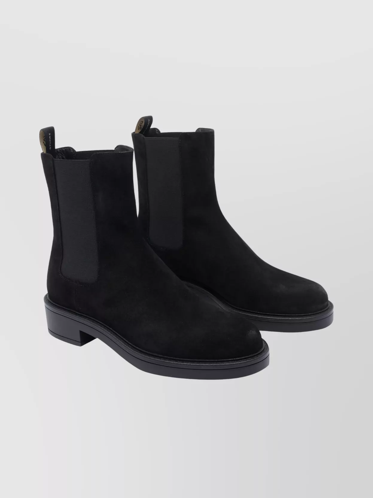 Stuart Weitzman Suede Ankle Boots Block Heel