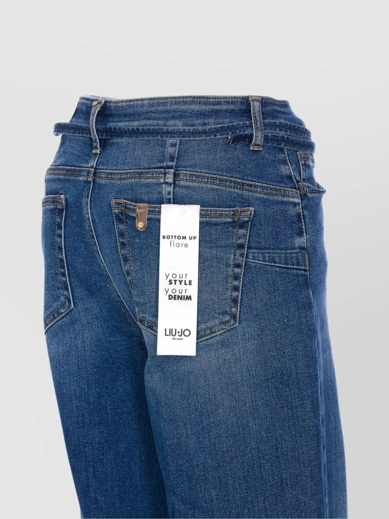 Liu •jo Flared High Waist Denim Jeans Trousers