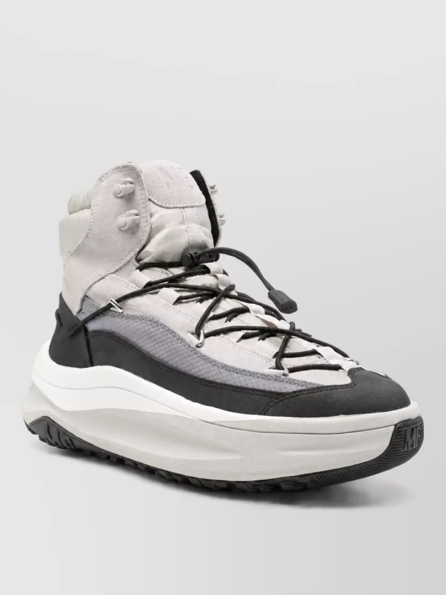 Moon Boot Leather Panelled High-Top Sneakers