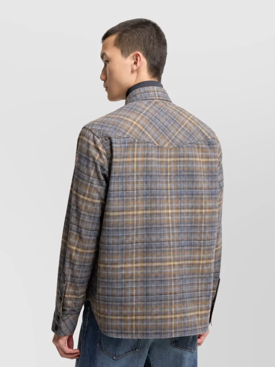 Moncler Checked Cotton Shirt Jacket