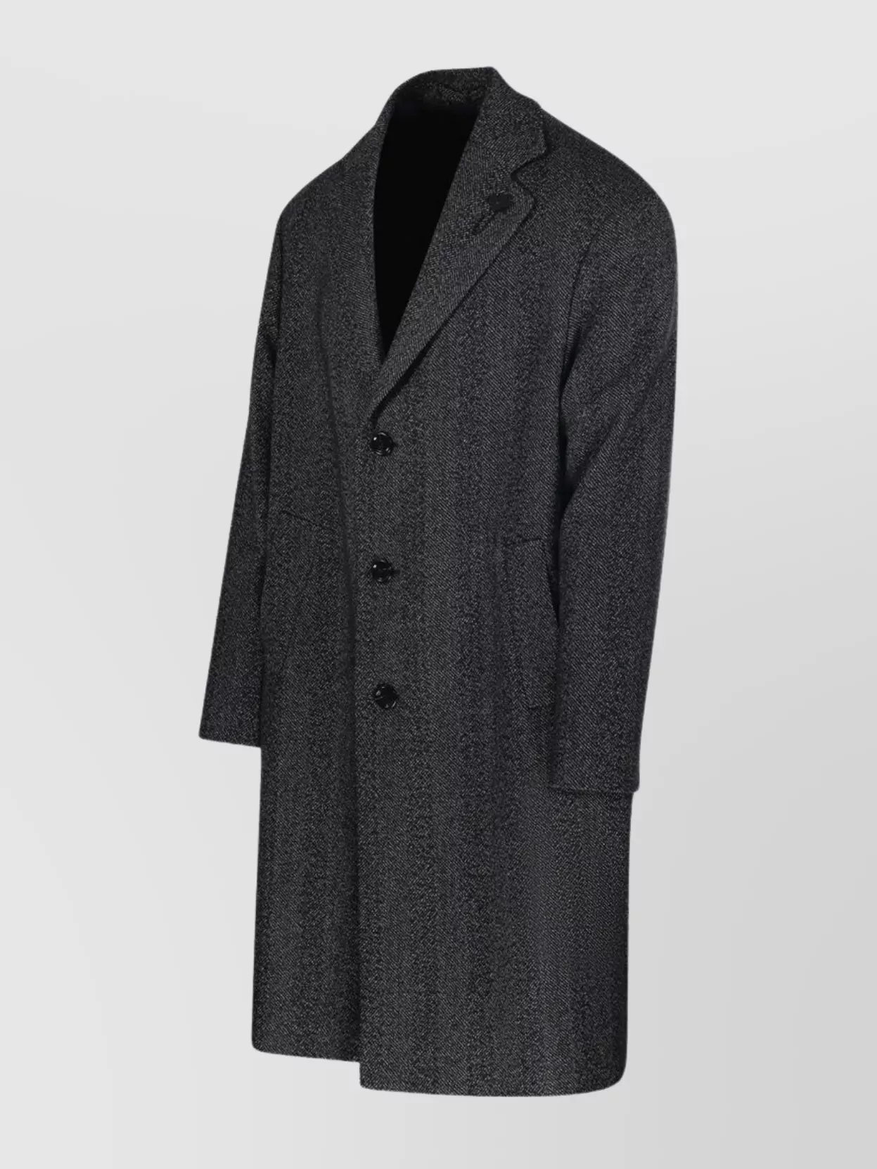 Lardini Coat Long Length Notched Lapel
