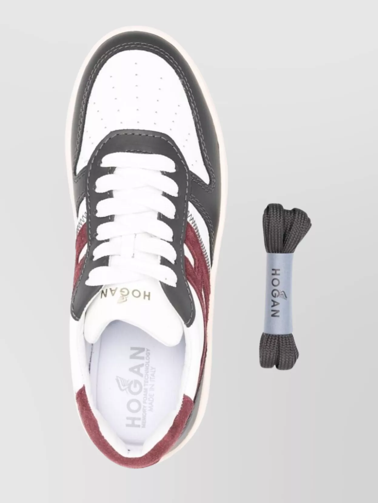 Hogan H630 Sneakers Contrasting Panels In White