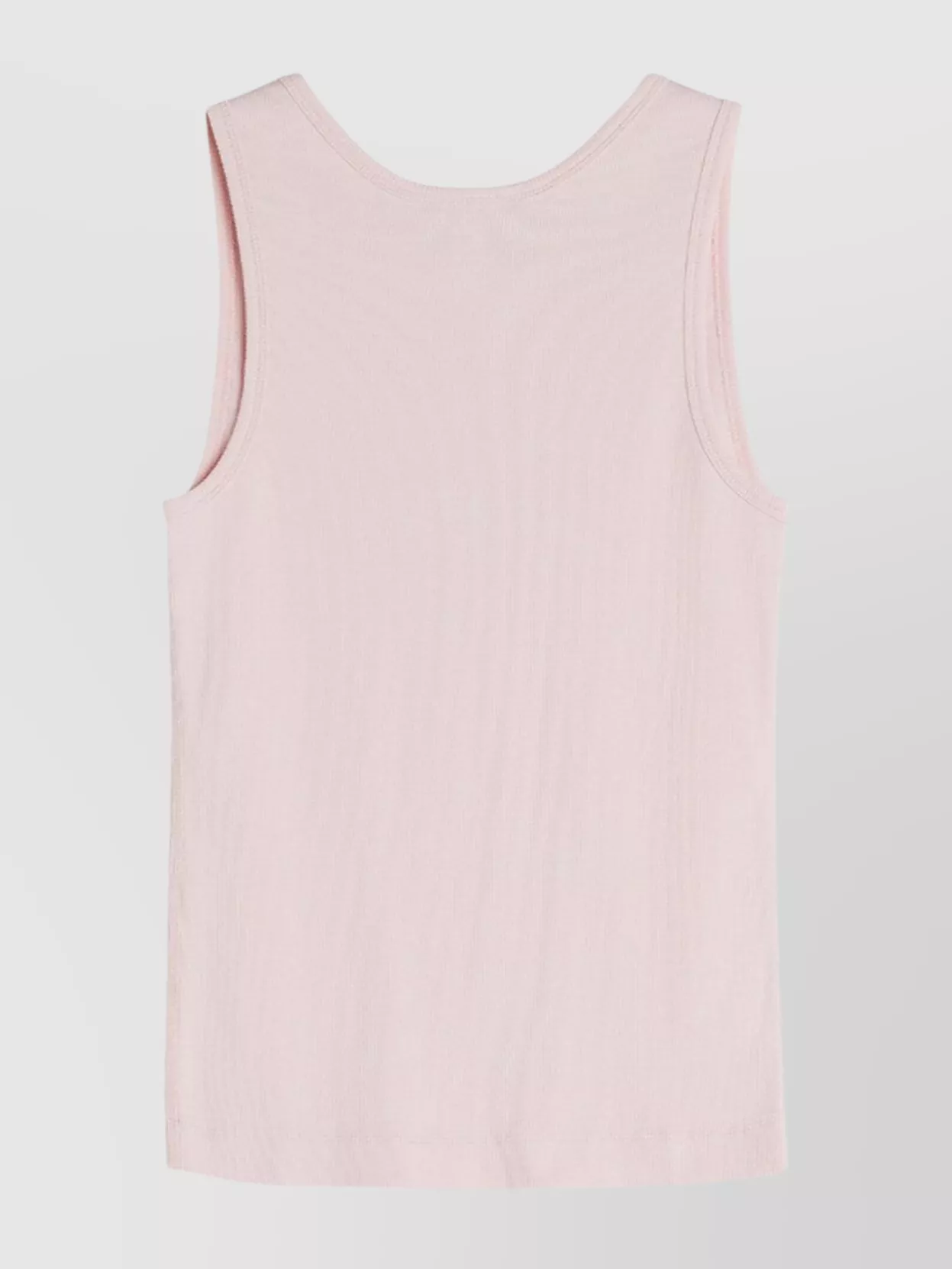 MAISON KITSUNÉ BABY FOX PATCH RIBBED TANK TOP