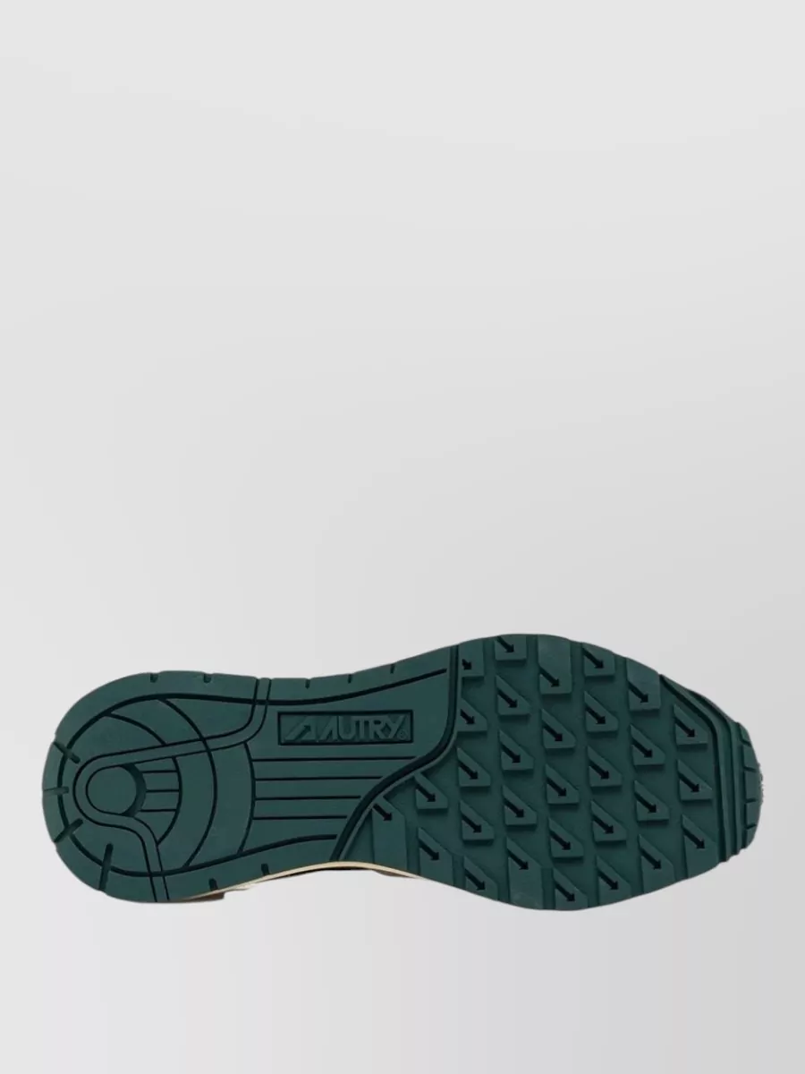 Autry Sneakers Round Toe Contrasting Panels Rubber Sole