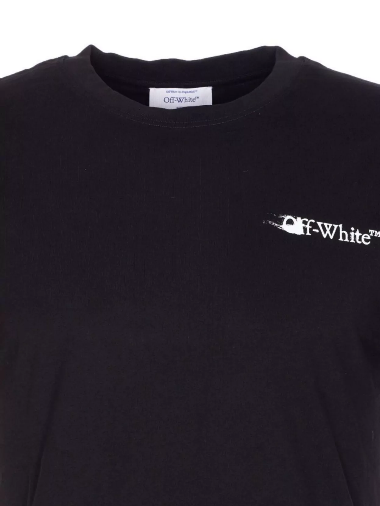 Off-white Arrow Print Crewneck Short Sleeve T-shirt In Black