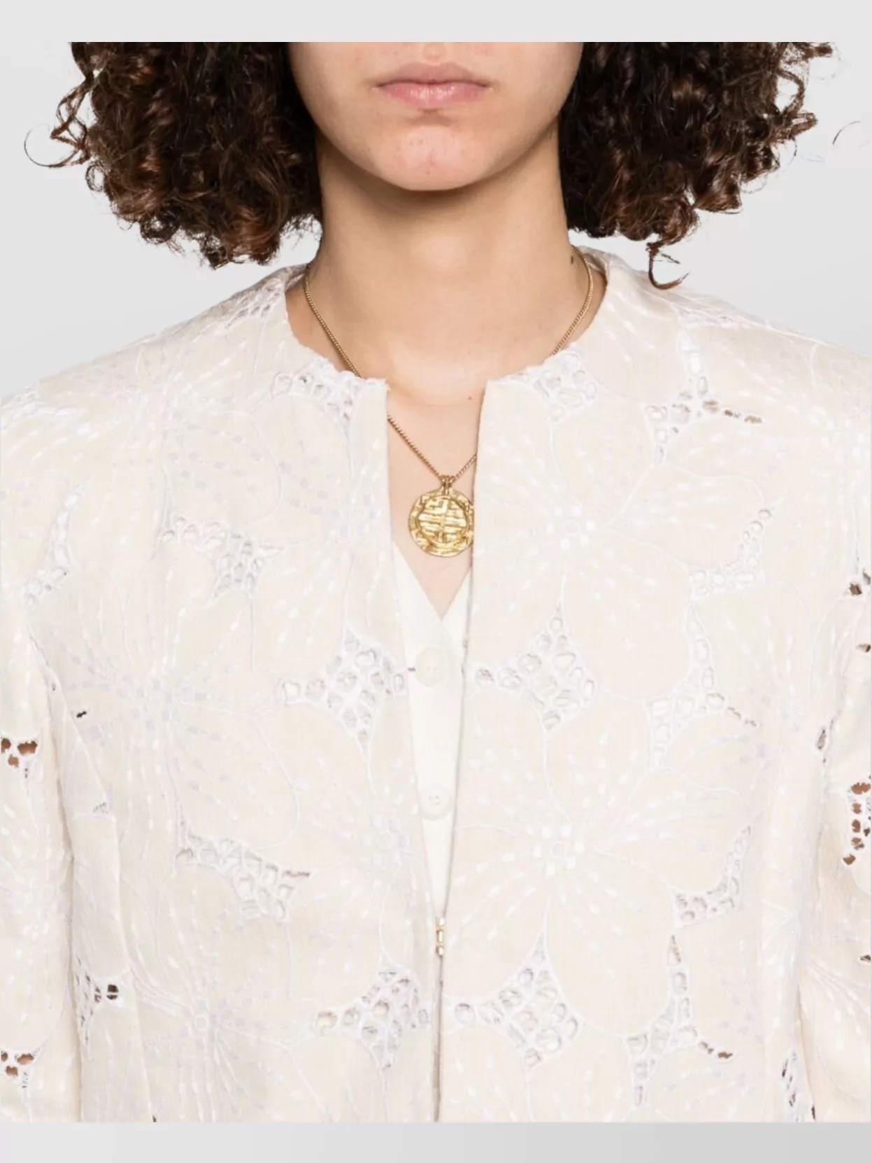 Genny Shortened Silhouette Laser-Cut Accents