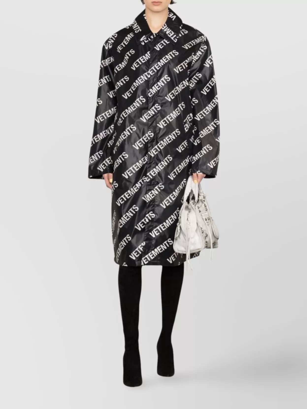 Vetements Long Length Monogram Raincoat