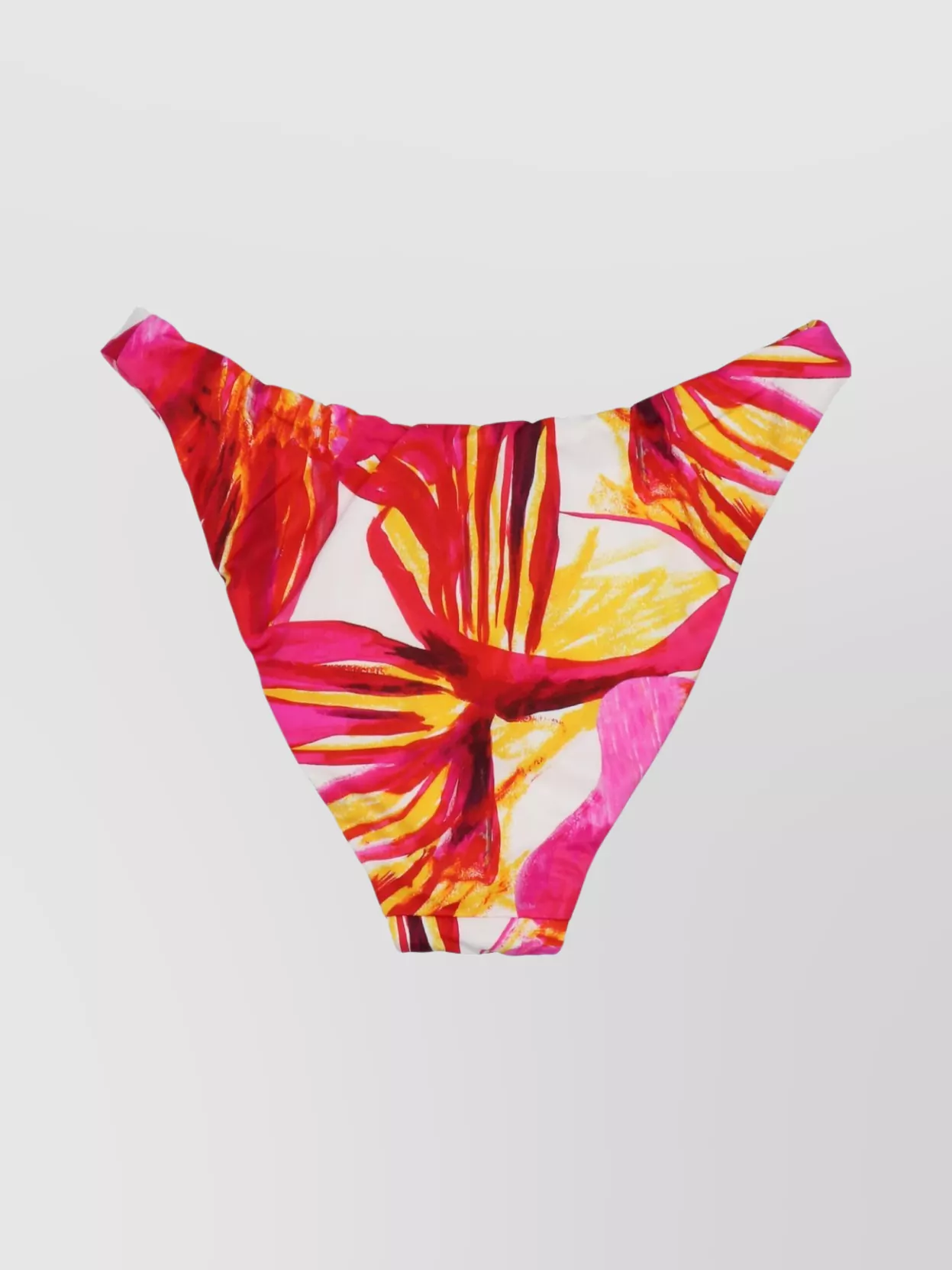 Shop Louisa Ballou Floral Print Bikini Bottom With Low-rise Fit